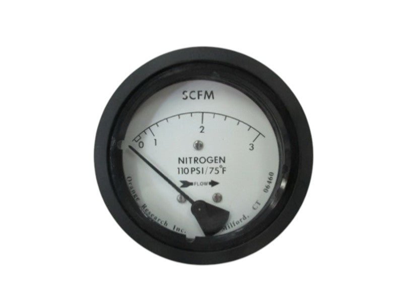 ORANGE RESEARCH 2021-E100B DIFFERENTIAL PRESSURE GAUGE 0-3 NITROGEN  UNMP