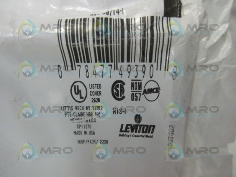 LEVITON 807141-I WALL PLATE  NSMP