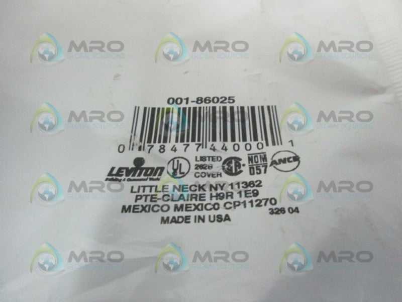 LEVITON 86025 WALLPLATE  NSMP