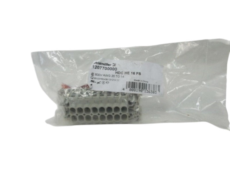 WEIDMULLER 1207700000 CONNECTOR INSERT FEMALE  NSMP