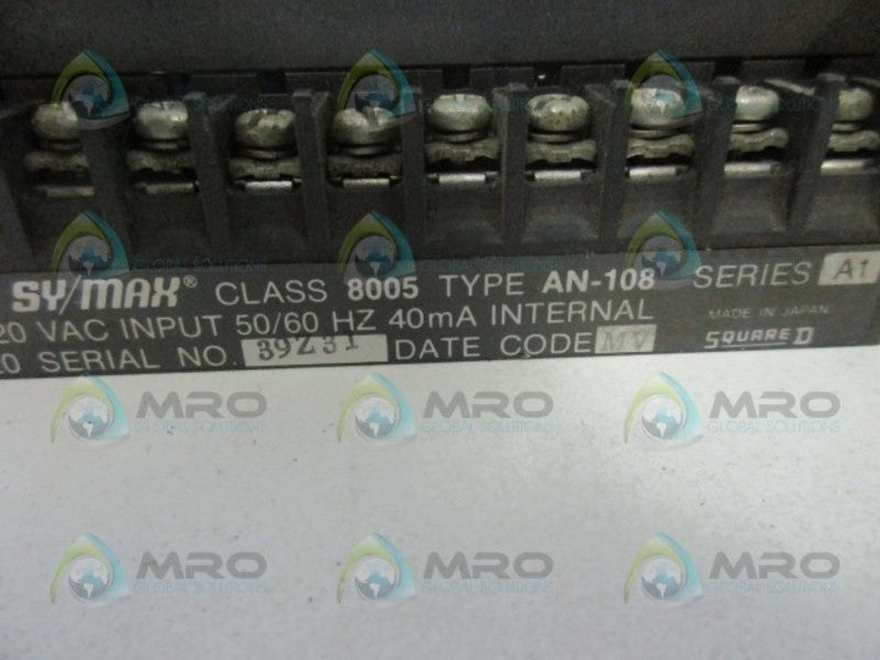 SQUARE D 8005-AN-108 AC INPUT  UNMP