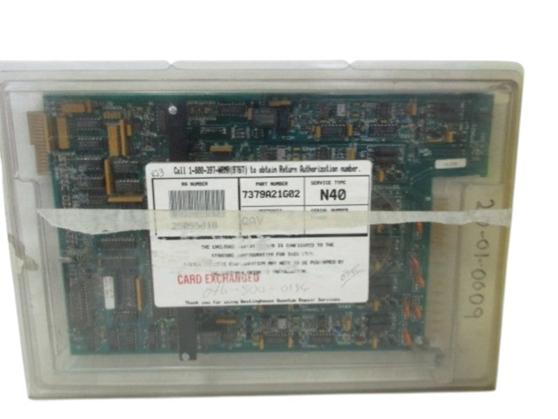 WESTINGHOUSE 7379A21G02 INPUT CARD CONTACT CLOSURE  NSMP