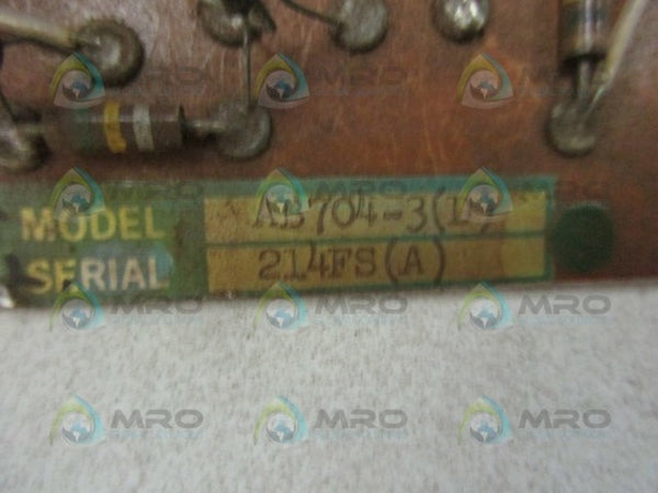 PILLAR AB704-3 PC BOARD  UNMP