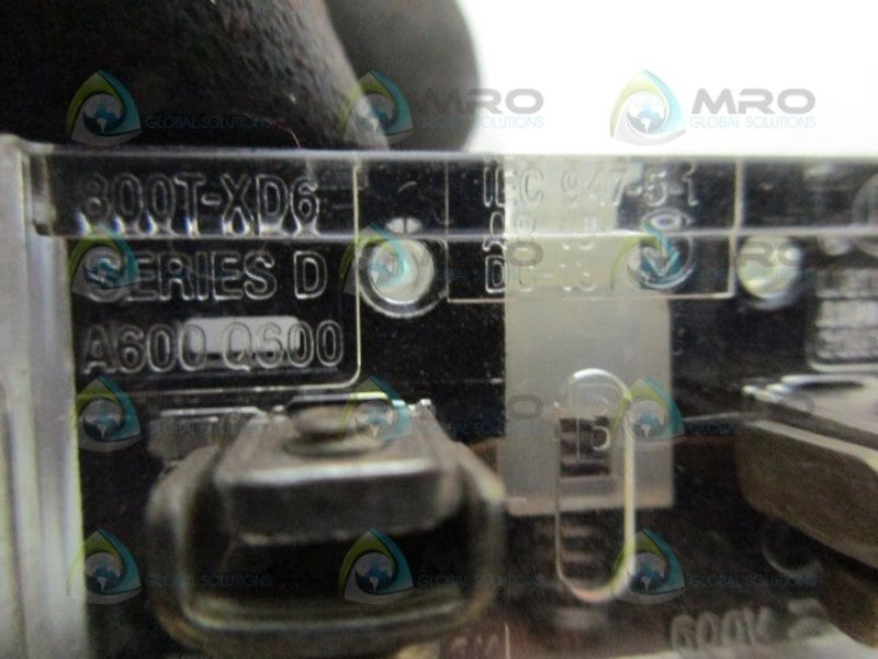 INDUSTRIAL SPARE PART 800T-XD6 SER. D CONTACT BLOCK  UNMP