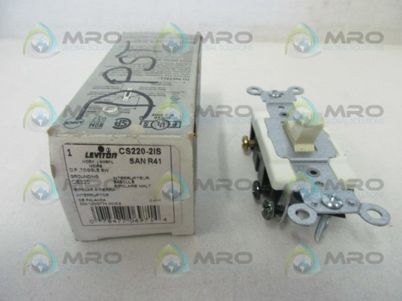 LEVITON CS220-2IS DOUBLE POLE TOGGLE SWITCH  NSMP