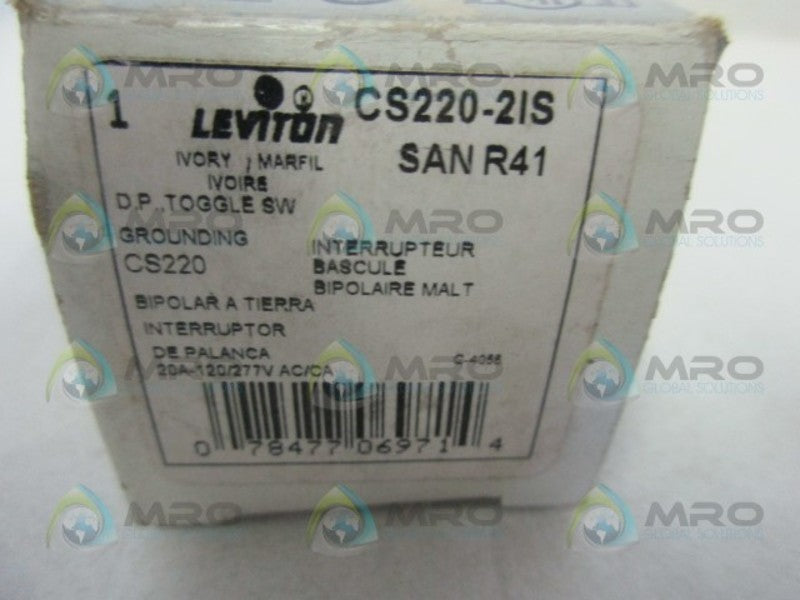 LEVITON CS220-2IS DOUBLE POLE TOGGLE SWITCH  NSMP