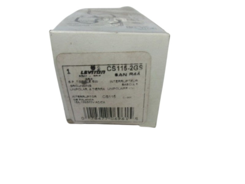 LEVITON CS115-2GS SINGLE POLE TOGGLE SWITCH  NSMP