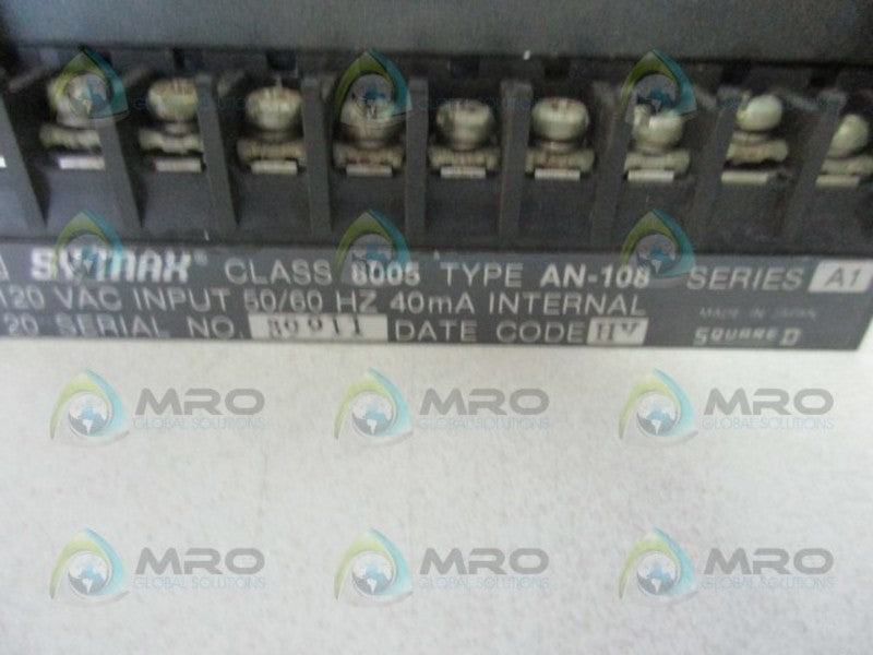 SQUARE D 8005-AN-108 INPUT MODULE  UNMP