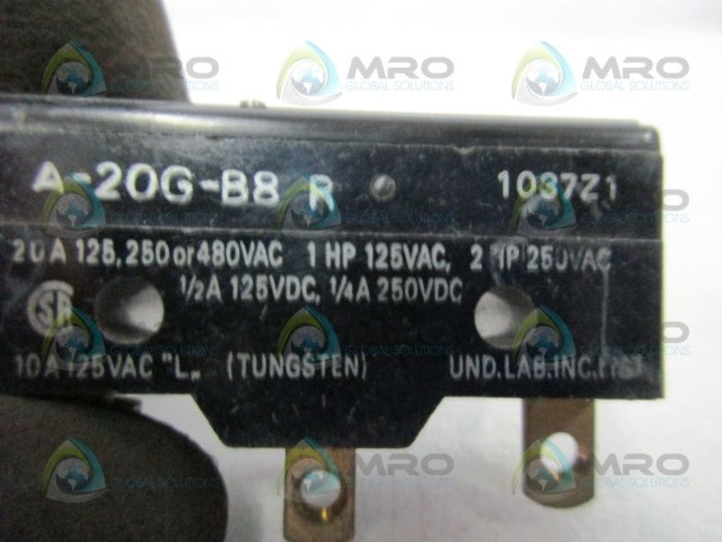 OMRON A-20G-B8-R LIMIT SWITCH  UNMP