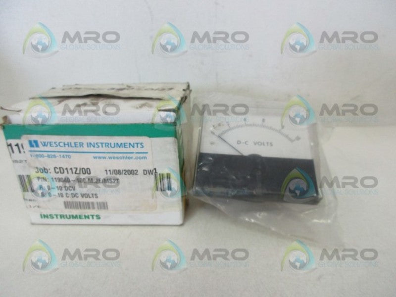 WESCHLER INSTURMENTS 119040-100 METER  NSMP