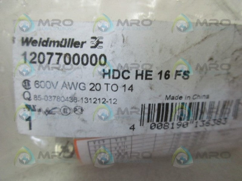 WEIDMULLER 1207700000 CONNECTOR  NSMP