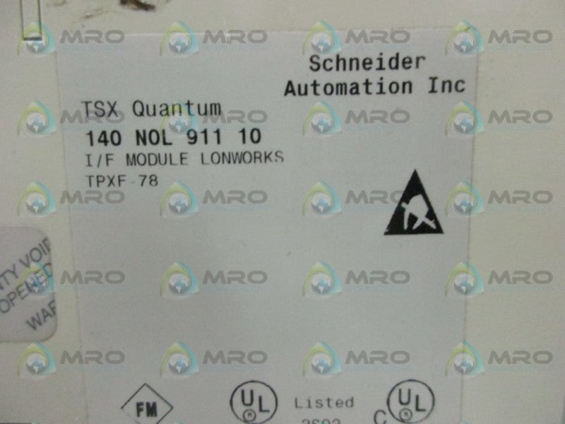 SCHNEIDER ELECTRIC 140-N0L-911-10 LONWORKS MODULE  UNMP
