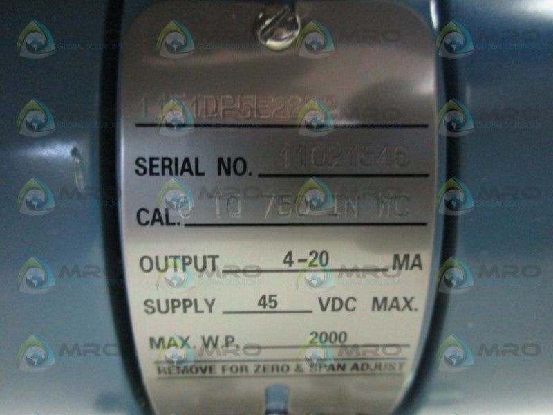 ROSEMOUNT 1151DP5E22B2 PRESSURE TRANSMITTER  NSNP