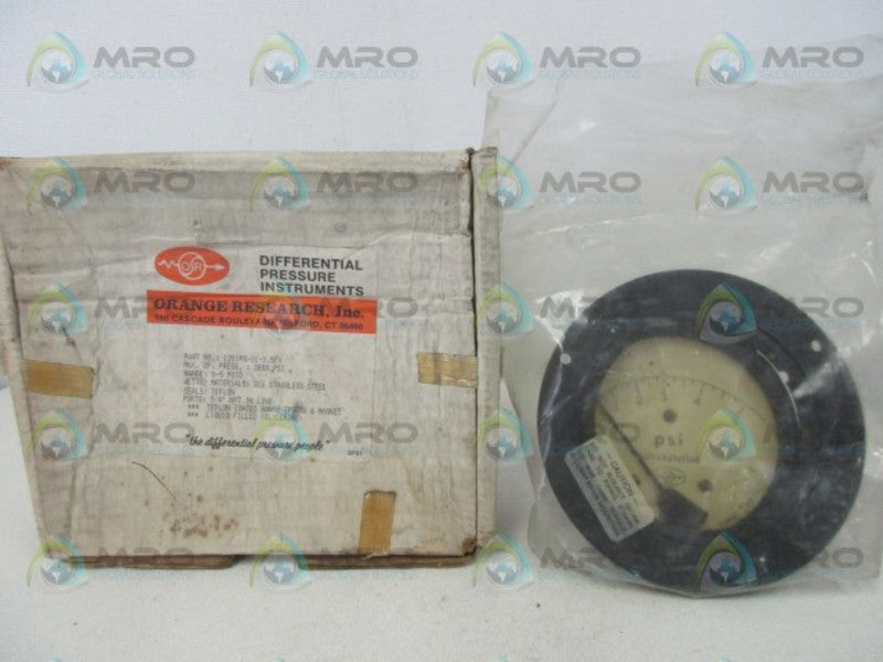 ORANGE RESEARCH 1201PG-1C-3.5FX DIFFERENTIAL PRESSURE GAUGE  NSMP