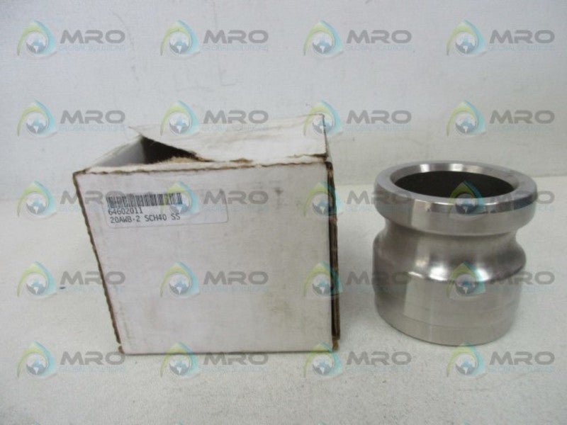 NORTHWEST 20AWB-2 SCH40 SS AWB ADAPTER  NSMP