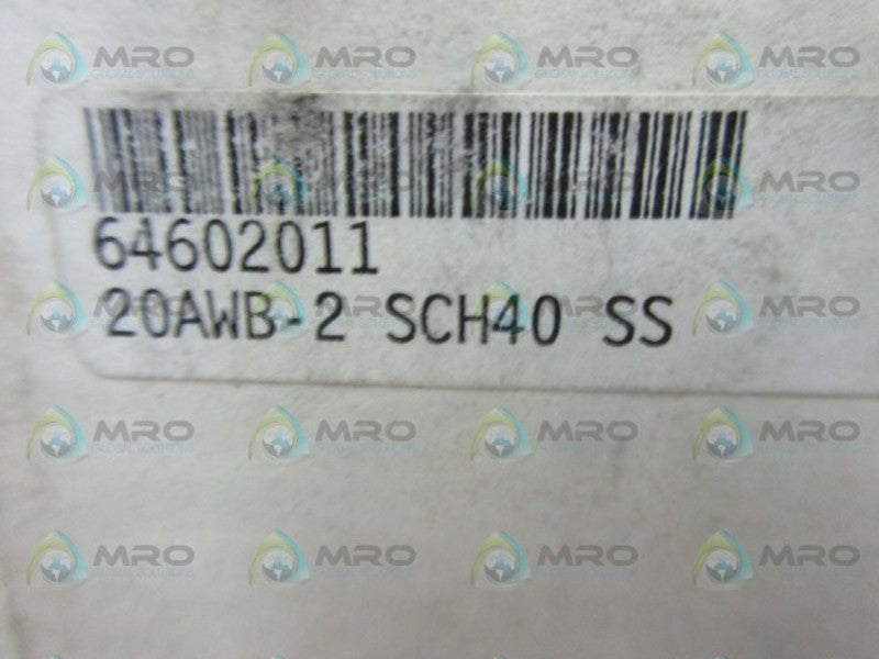 NORTHWEST 20AWB-2 SCH40 SS AWB ADAPTER  NSMP