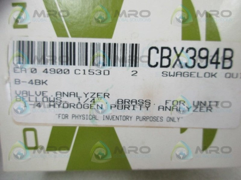 NUPRO B-4BK ANALYZER VALVE  NSMP