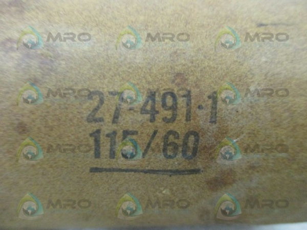 ASCO 27-491-1 SOLENOID VALVE COIL 115/60  NSNP
