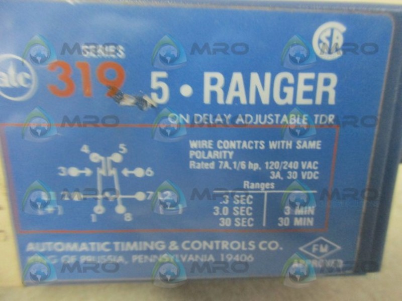 ATC 0319D-016-Q1C TIME DELAY RELAY  NSNP