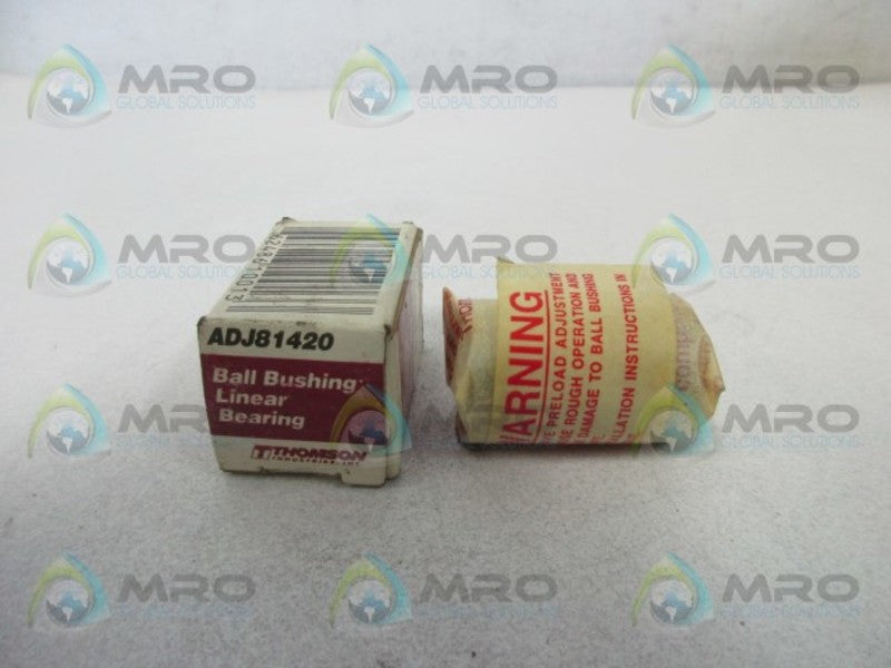 THOMSON ADJ81420 BALL BUSHING LINEAR BEARING  NSMP
