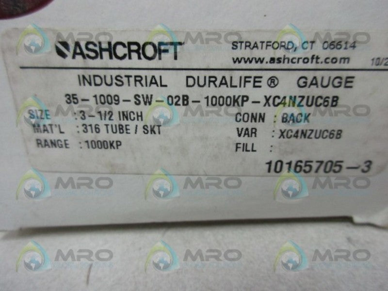 ASHCROFT 35-1009-SW-02B-1000KP NSMP