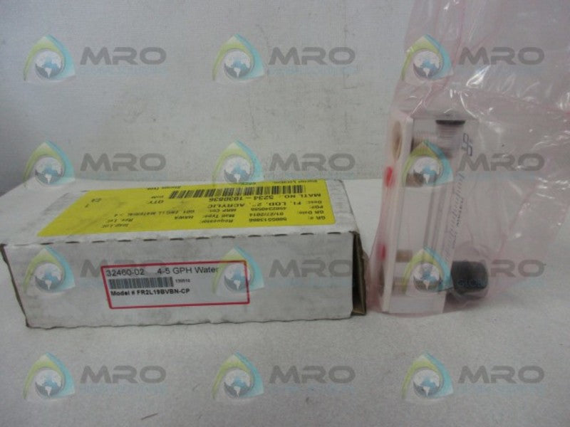 COLE-PARMER FR2L19BVBN-CP WATER METER 4-5 GPH  NSMP