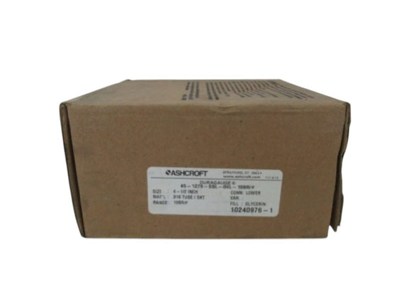 ASHCROFT 45-1279-SSL-04L-10BR DURAGUAGE PRESSURE GAUGE  NSMP