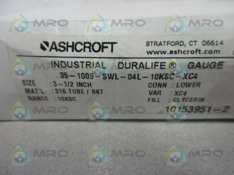 ASHCROFT 35-1009-SWL-04L-10KSC-XC4  NSMP