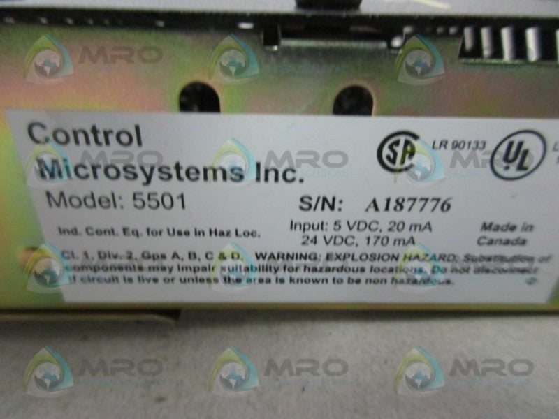 CONTROL MICROSYSTEMS 297113 MODULE ANALOG INPUT  NSMP
