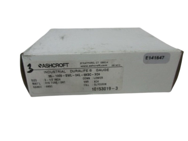 ASHCROFT 35-1009-SWL-04L-6KSC-XC4  NSMP