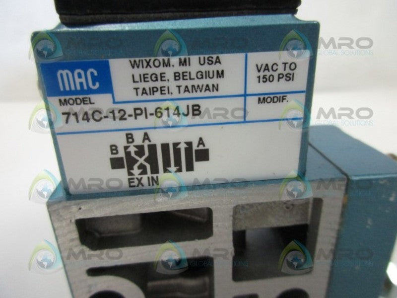MAC 714C-12-PI-614JB SOLENOID VALVE  NSMP