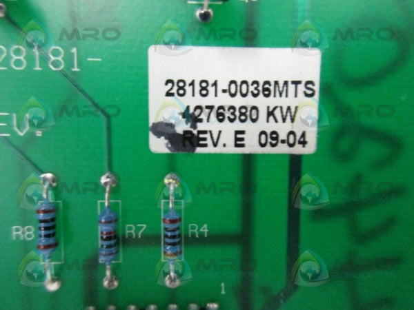 WEIGH-TRONIX D28181-0036 EXPANSION BOARD  UNMP