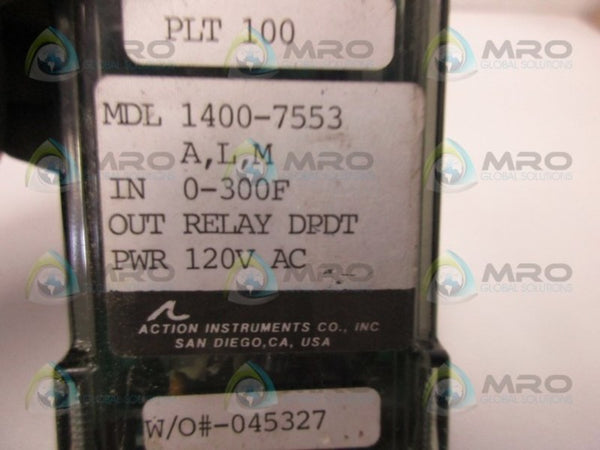 ACTION INSTRUMENTS 1400-7553 RELAY  UNMP