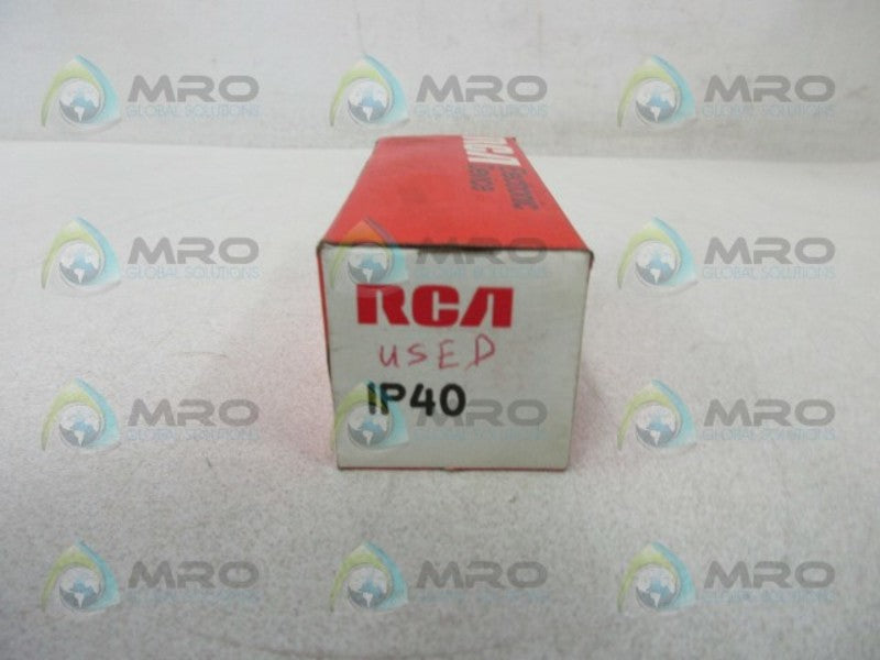 RCA IP40 ELECTRONIC VACUUM TUBE  NSMP