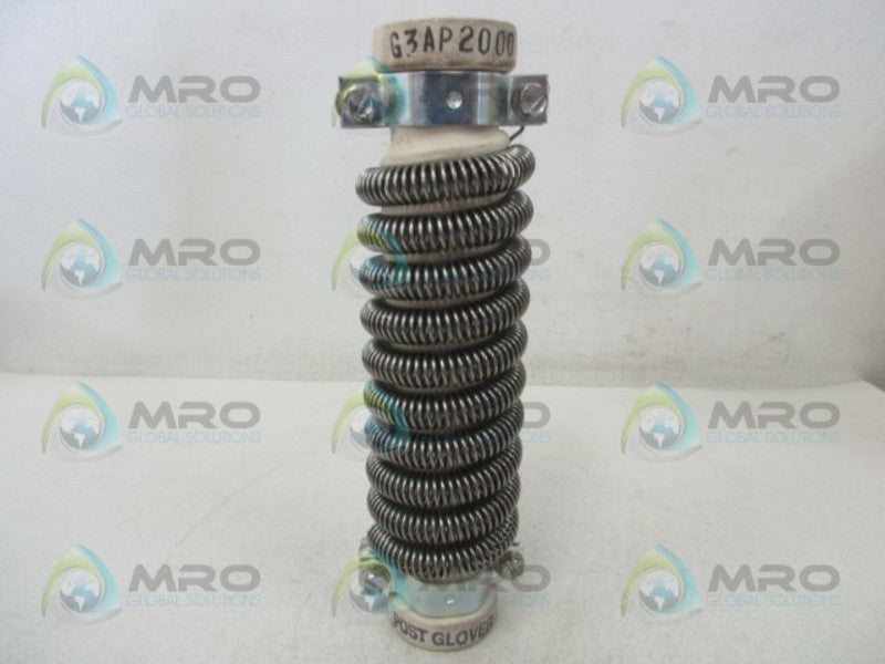 POST GLOVER G3AP2000 WIREWOUND RESISTORS  NSNP