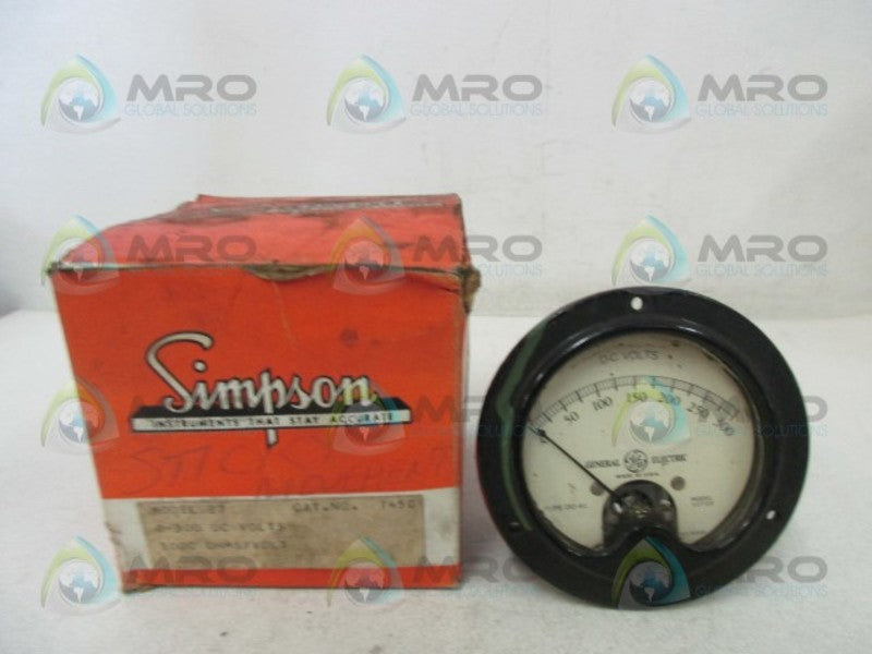 GENERAL ELECTRIC VCF22 DC METER  UNMP