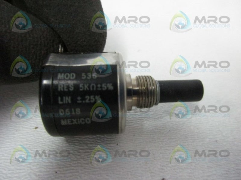 VISHAY 536 WIREWOUND PANEL MOUNT POTENTIOMETER  UNMP