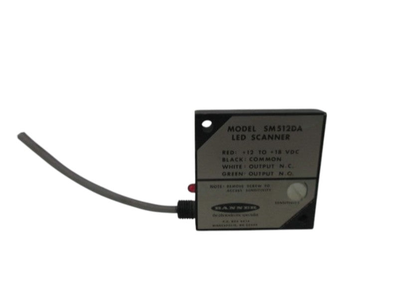 BANNER ENGINEERING SM512DA SCANNER PHOTOELECTRIC SCANNER  UNMP