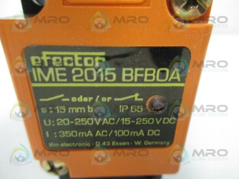IFM EFECTOR IME2015BFBOA INDUCTIVE PROXIMITY SENSOR  NSNP