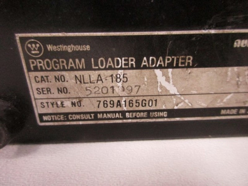 WESTINGHOUSE NLLA-185 PROGRAM LOADER ADAPTER W/ NLPL-180  UNMP