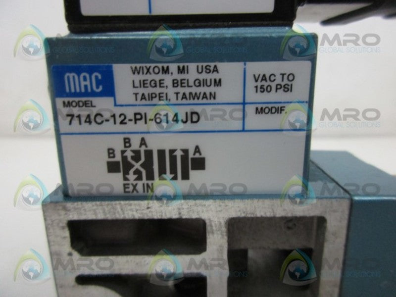 MAC 714C-12-PI-614JD SOLENOID VALVE  NSMP