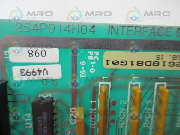 WESTINGHOUSE 254P914H04 CIRCUIT BOARD  UNMP