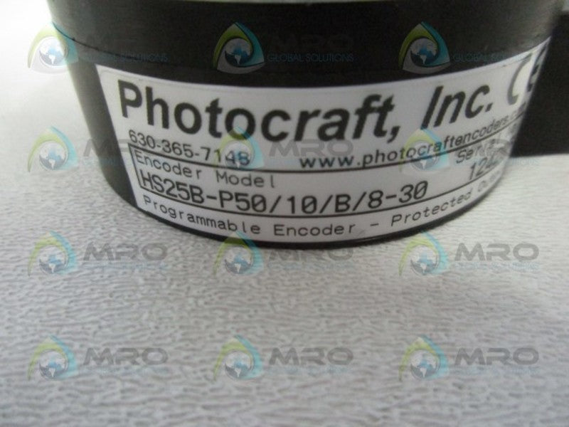 PHOTOCRAFT HS25B-P50/10/B/8-30 ENCODER  NSMP