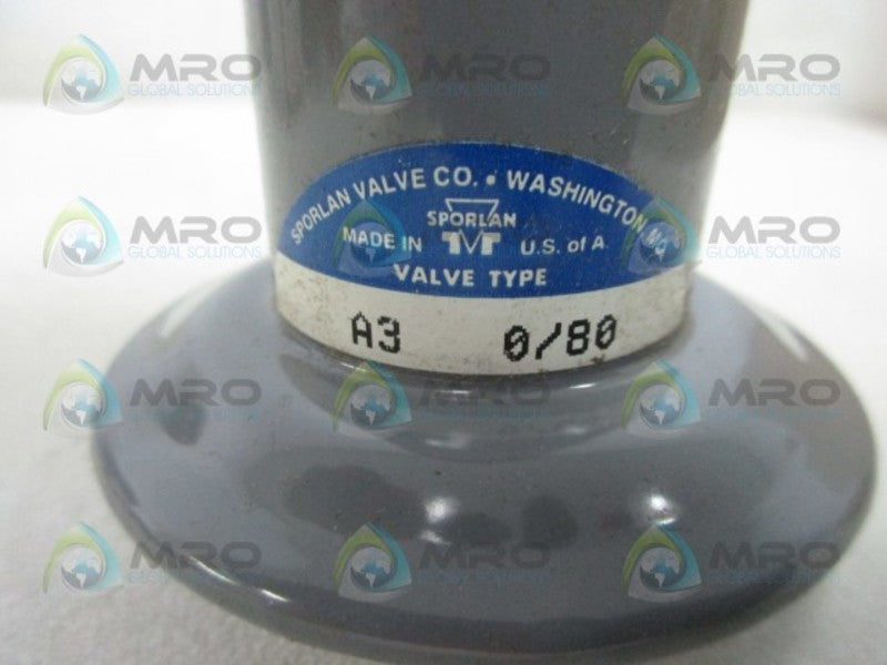 SPROLAN A3-0/80 DISCHARGE BYPASS VALVE  NSMP