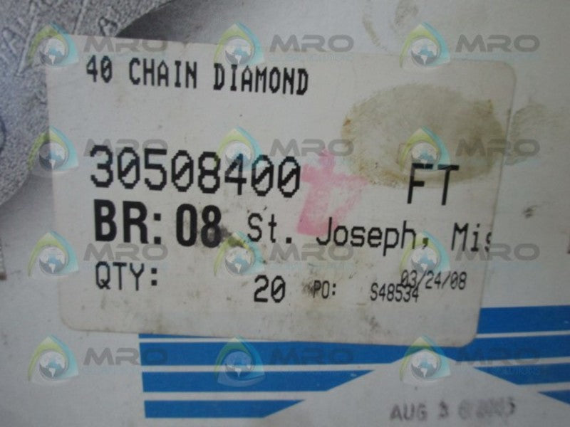 DIAMOND CHAIN 30508400 ROLLER CHAIN  NSMP