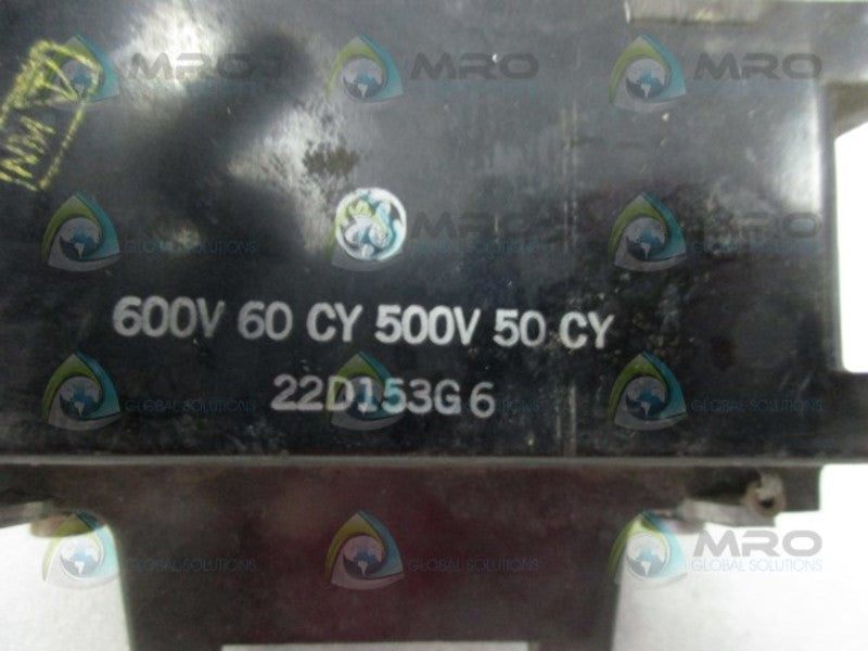 GENERAL ELECTRIC 22D153G6 COIL  UNMP