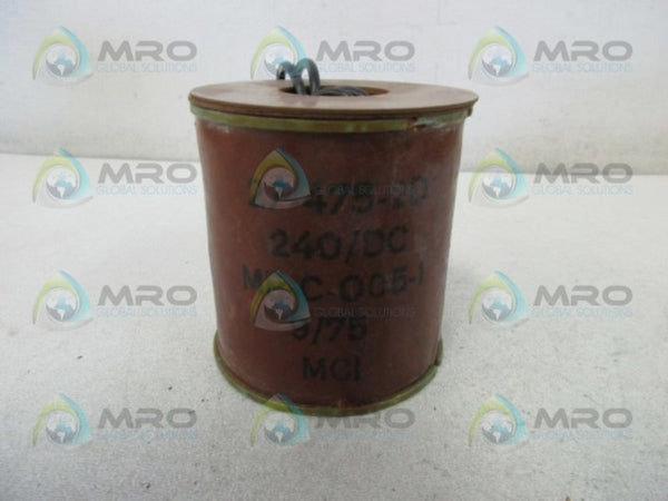 ASCO 27-475-2D COIL FOR SOLENOID VALVE  UNMP