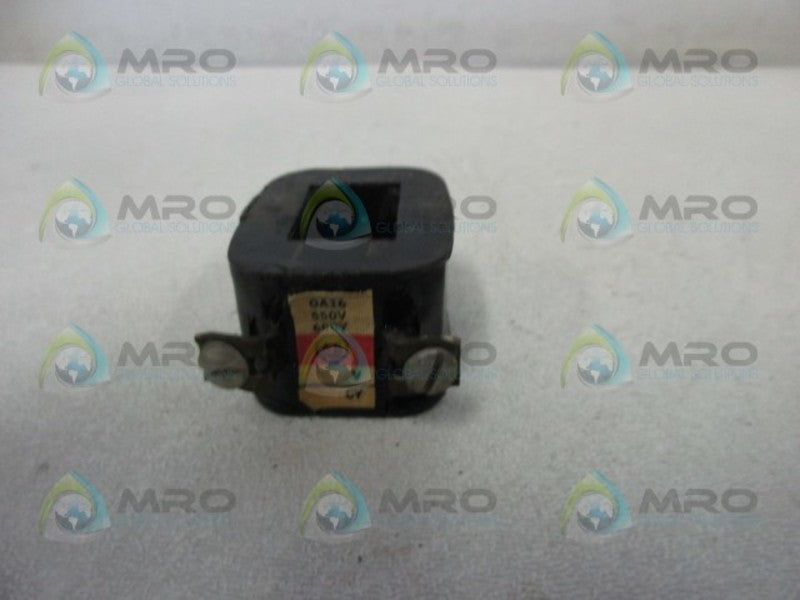 INDUSTRIAL SPARE PART 0A16 COIL 550V 60CY  UNMP
