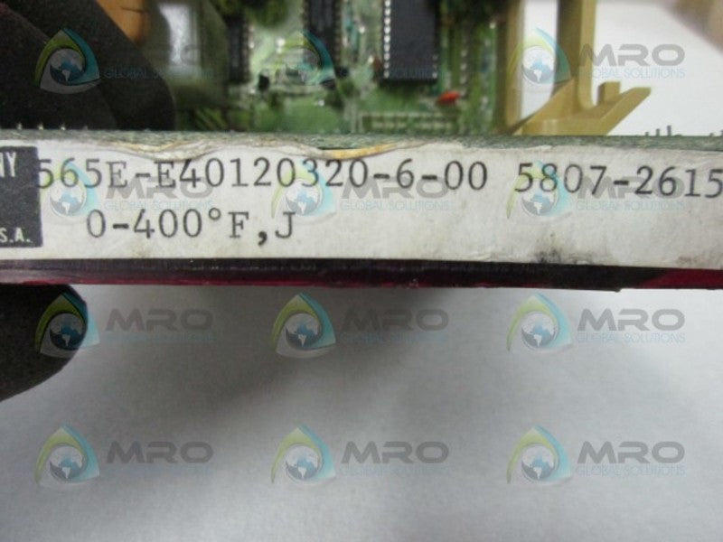 BARBER-COLMAN 565E-E40120320-6-00 TEMPERATURE CONTROLLER (AS PICTURED)  UNMP