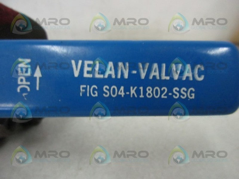 VELAN S04-K1802-SSG BALL VALVE  NSNP